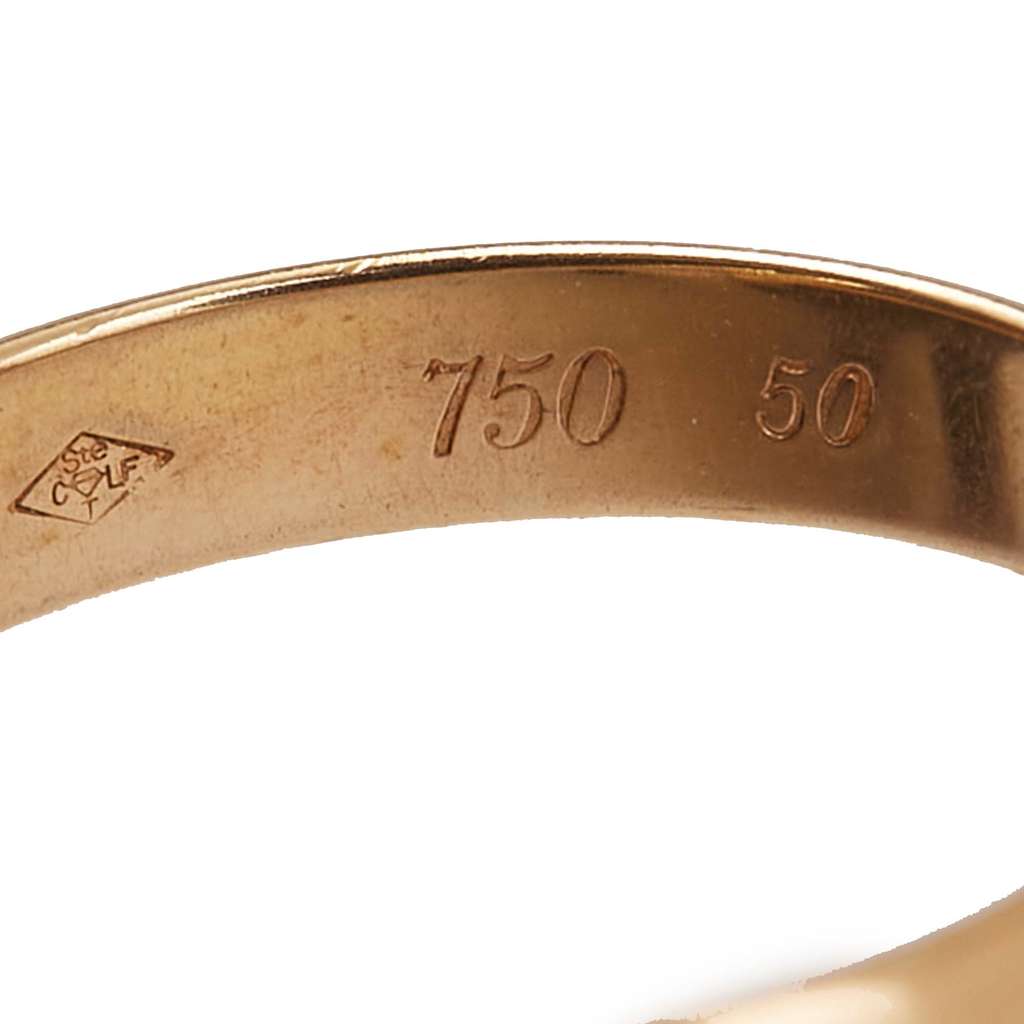 Cartier 18K Tricolor Gold Classic Trinity Ring - Side view