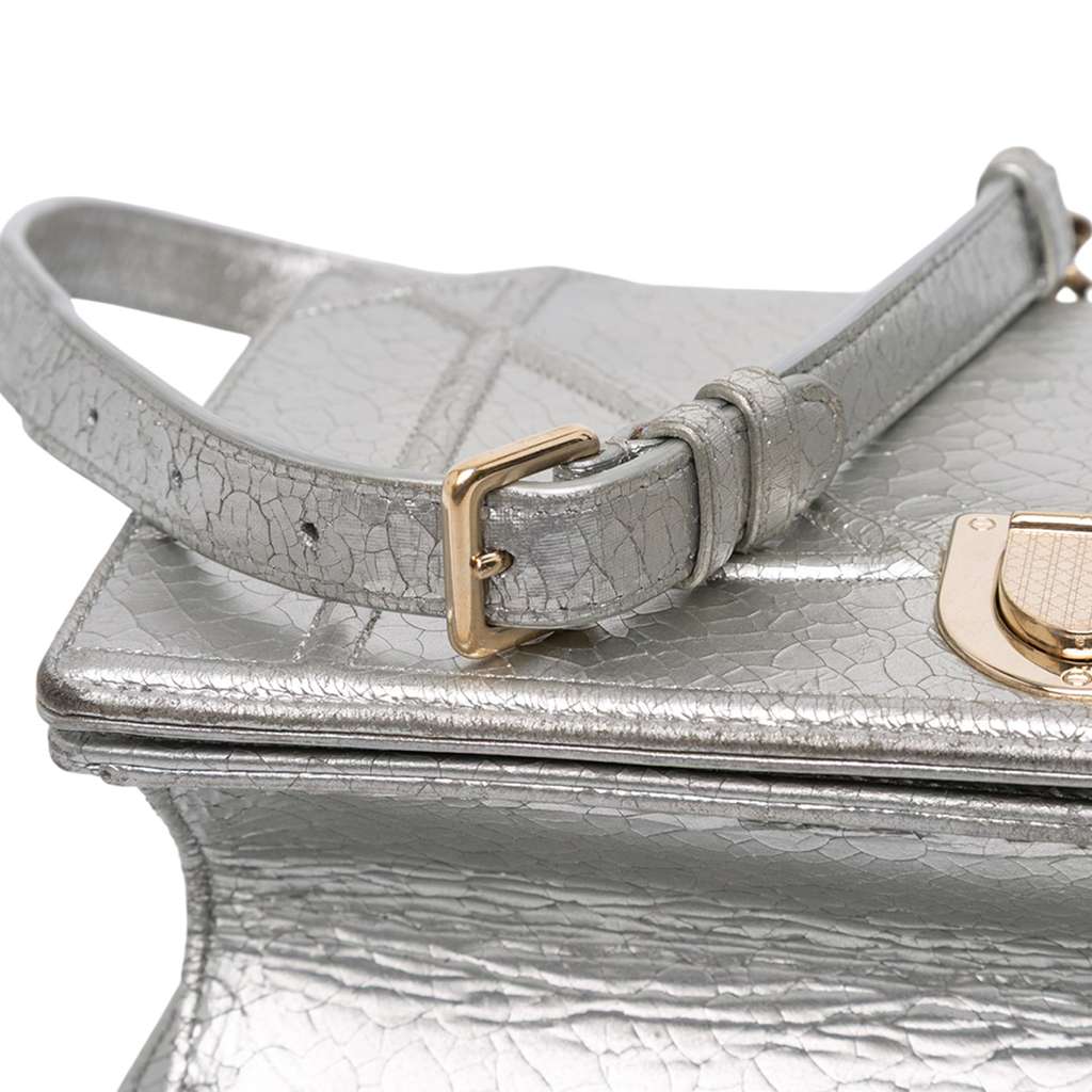 Dior Medium Metallic Ceramic Effect Deerskin Diorama Flap - Detail 2