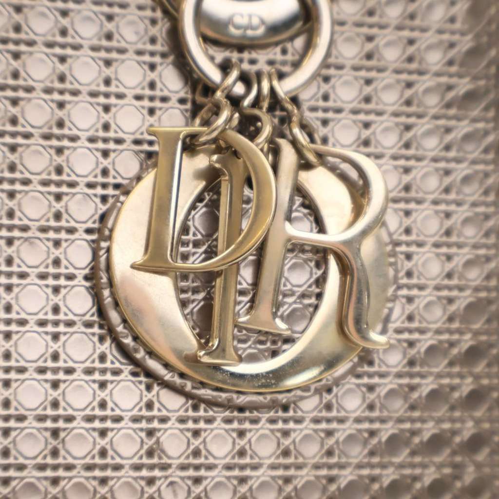 Dior Medium Metallic Patent Microcannage Lady Dior - Side view