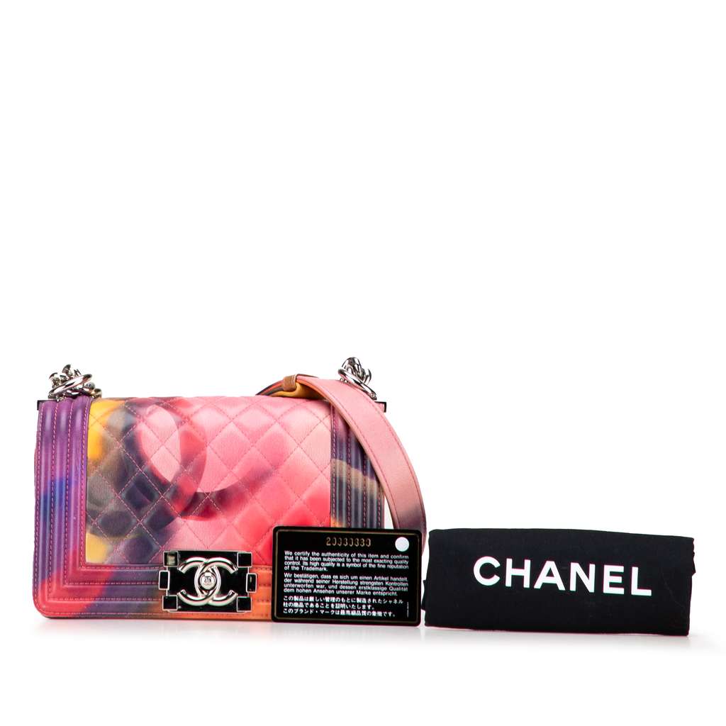 Chanel Small Lambskin Flower Power Boy Flap - Image 12