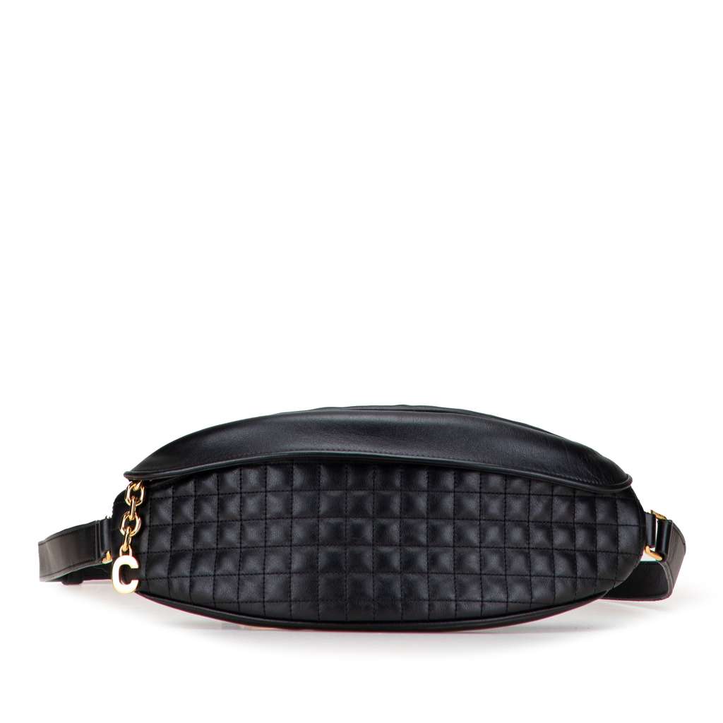 Celine Quilted Calfskin C Charm Belt Bag
