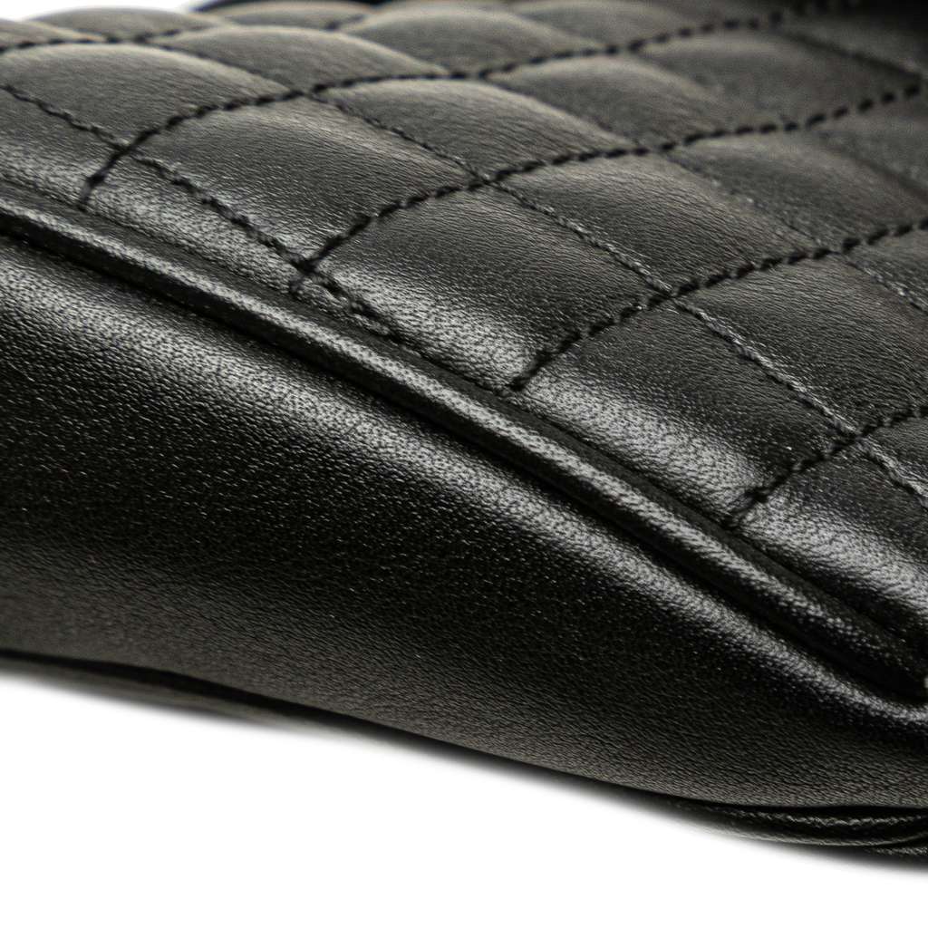 Celine Quilted Calfskin C Charm Belt Bag - Image 11