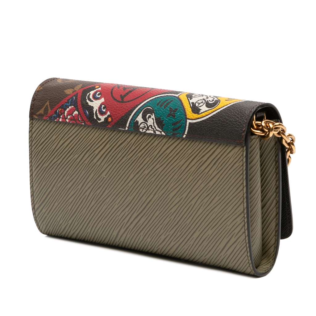 Louis Vuitton Kansai Yamamoto Monogram and Epi Kabuki Twist Wallet on Chain - Back view