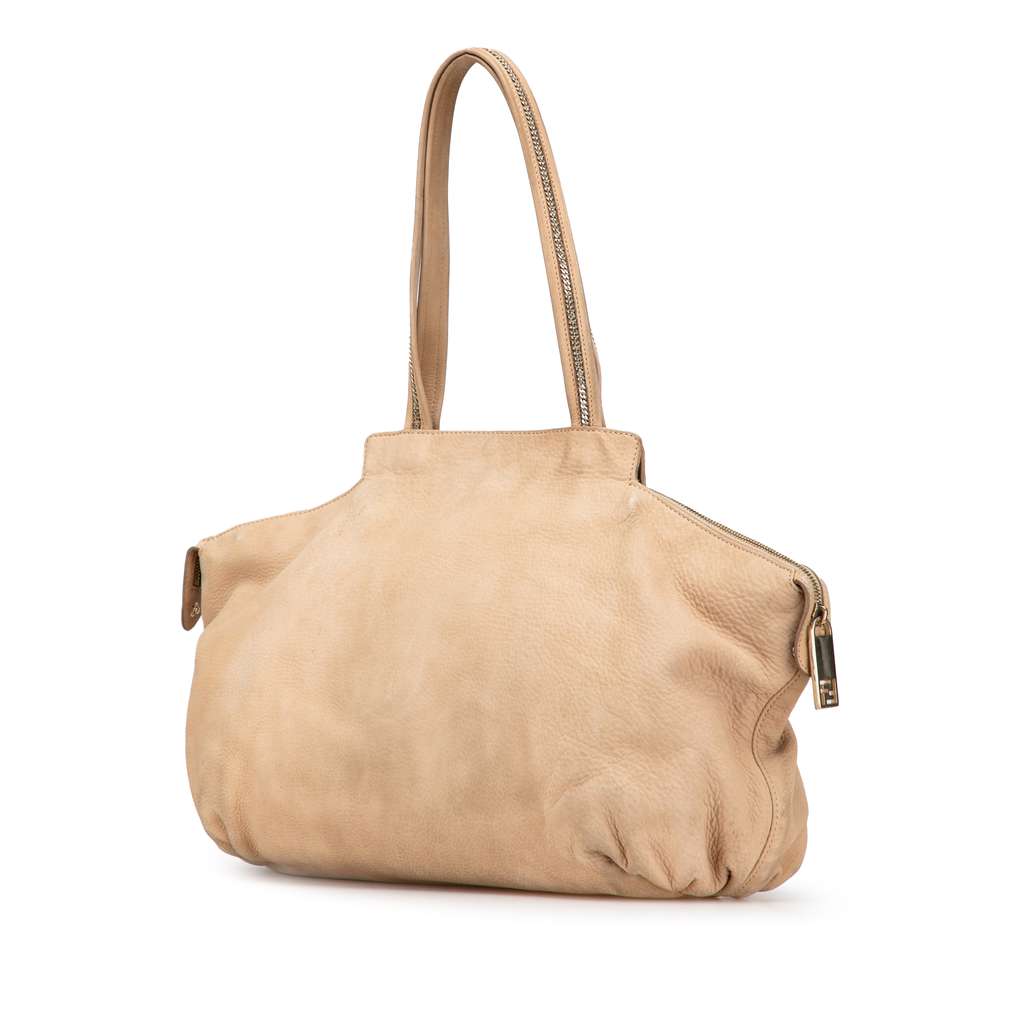 Fendi Medium Leather Chains Tote - Back view