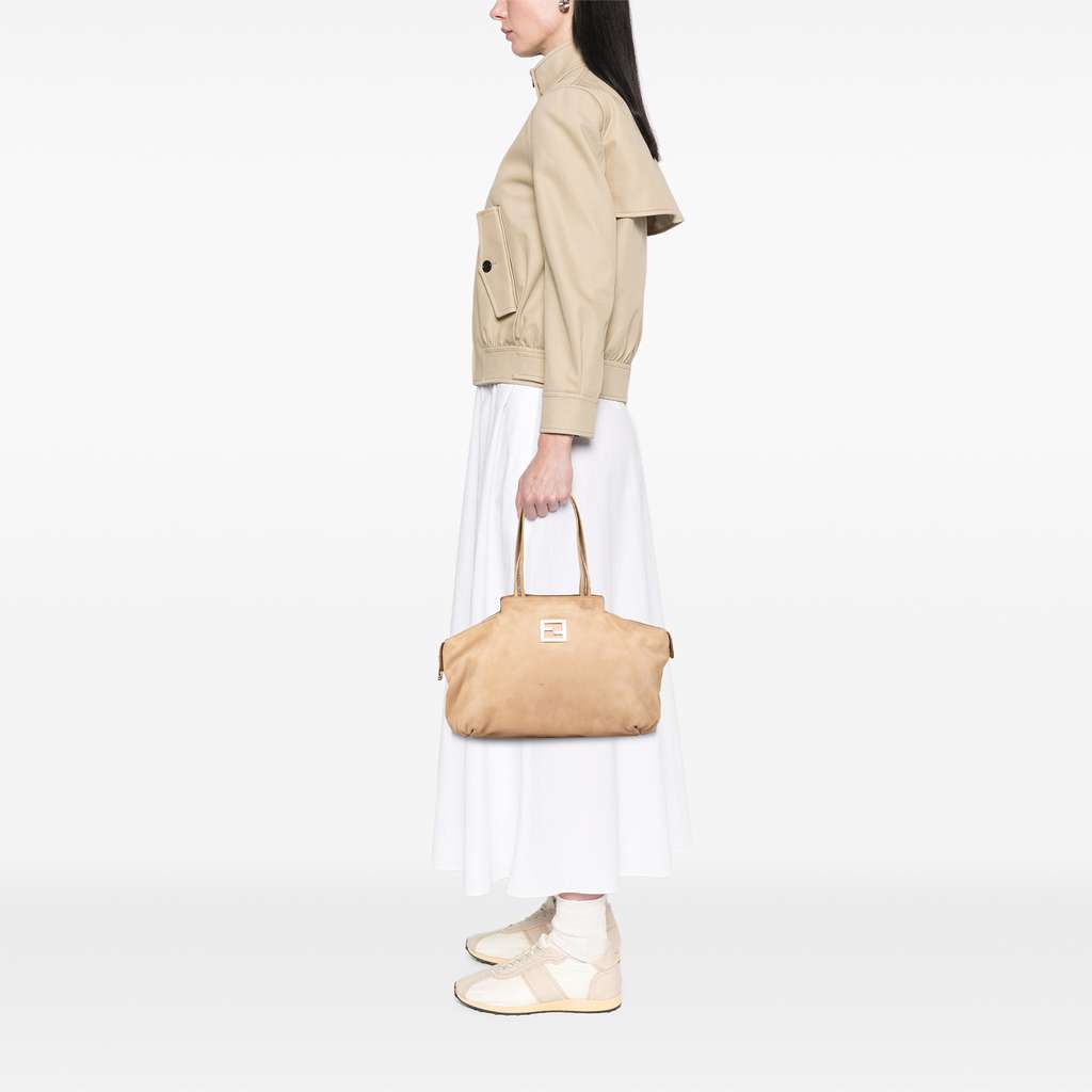 Fendi Medium Leather Chains Tote - Image 13