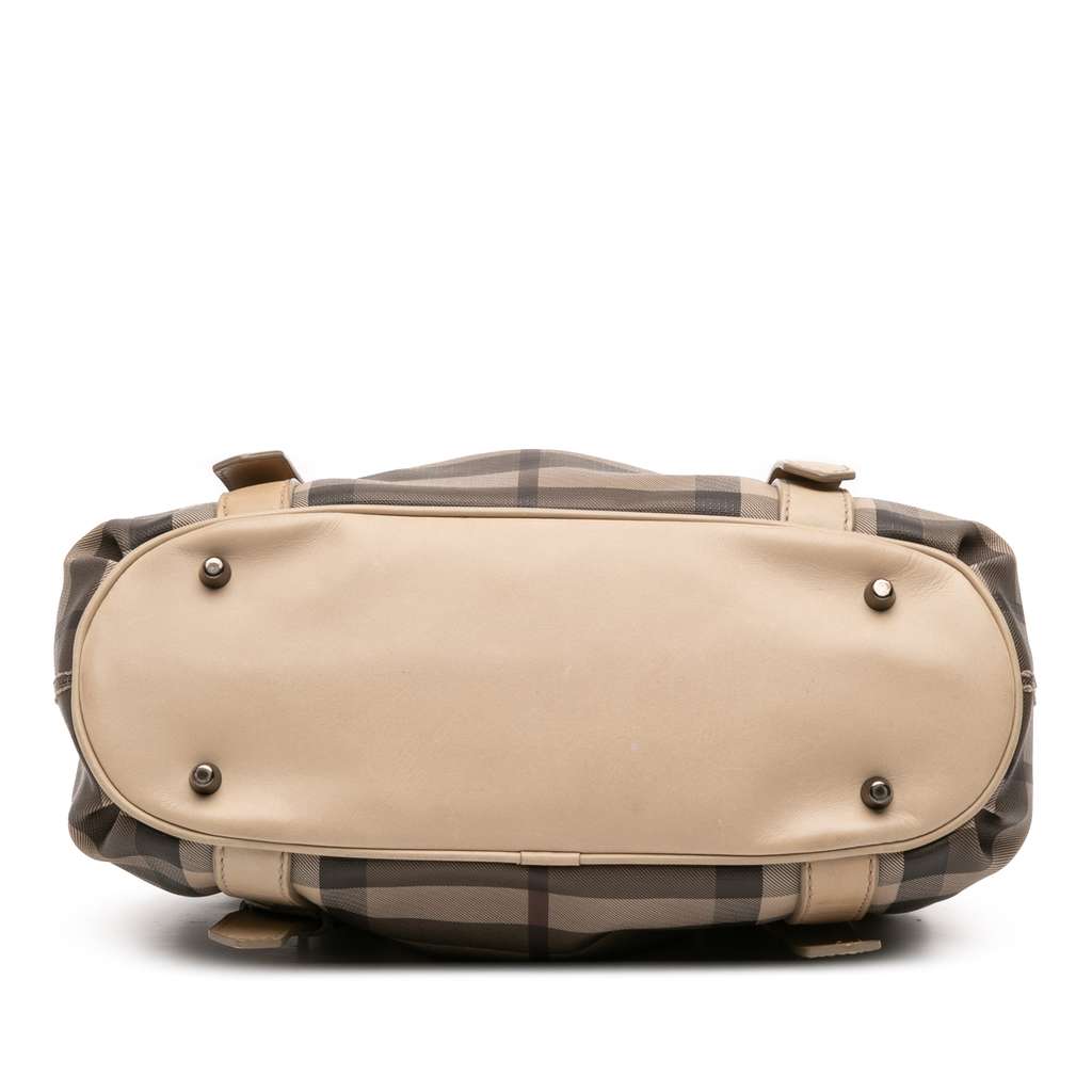 Burberry Smoke Check Coated Canvas Northfield Satchel - 3