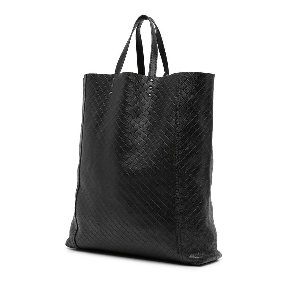 Bottega Veneta Leather Intrecciomirage Tote - Back view
