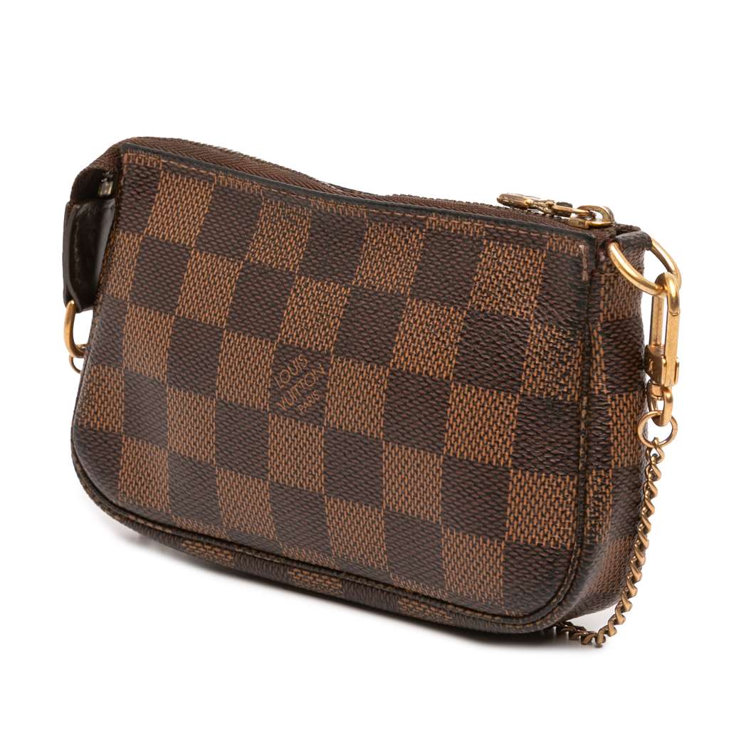 Louis Vuitton Damier Ebene Mini Pochette Accessoires - Back view