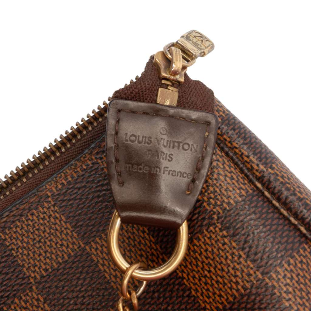Louis Vuitton Damier Ebene Mini Pochette Accessoires - Side view