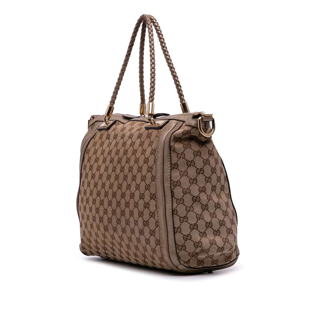 Gucci Large GG Canvas Bella Satchel - 2