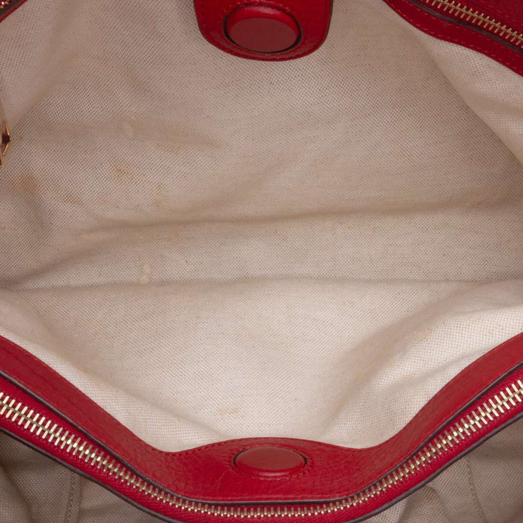 Gucci Medium Calfskin Bamboo Shopper Satchel - 4