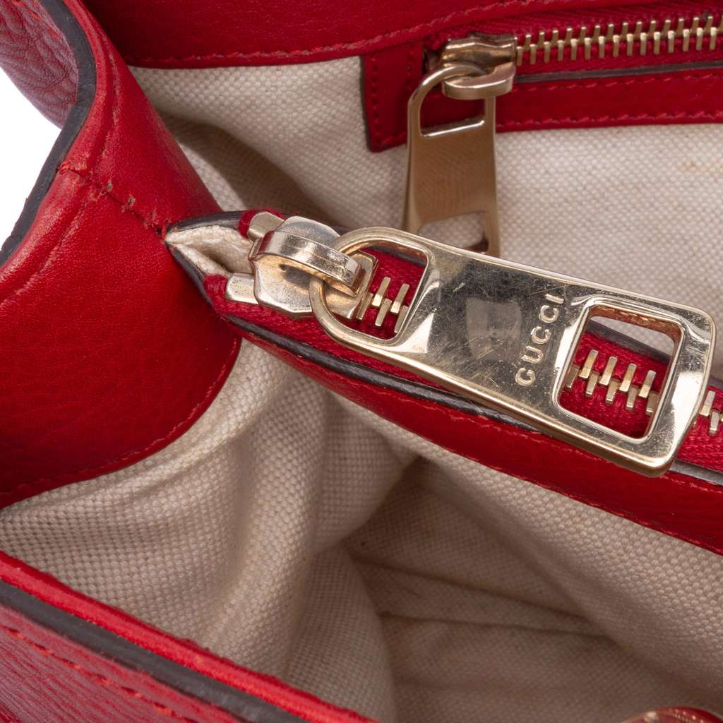 Gucci Medium Calfskin Bamboo Shopper Satchel - Detail 2