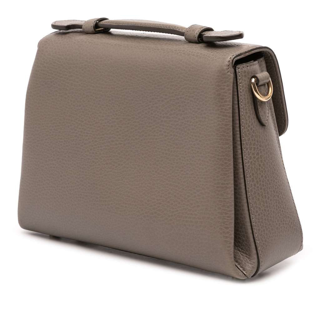 Gucci Small Dollar Calf Interlocking G Satchel - Back view