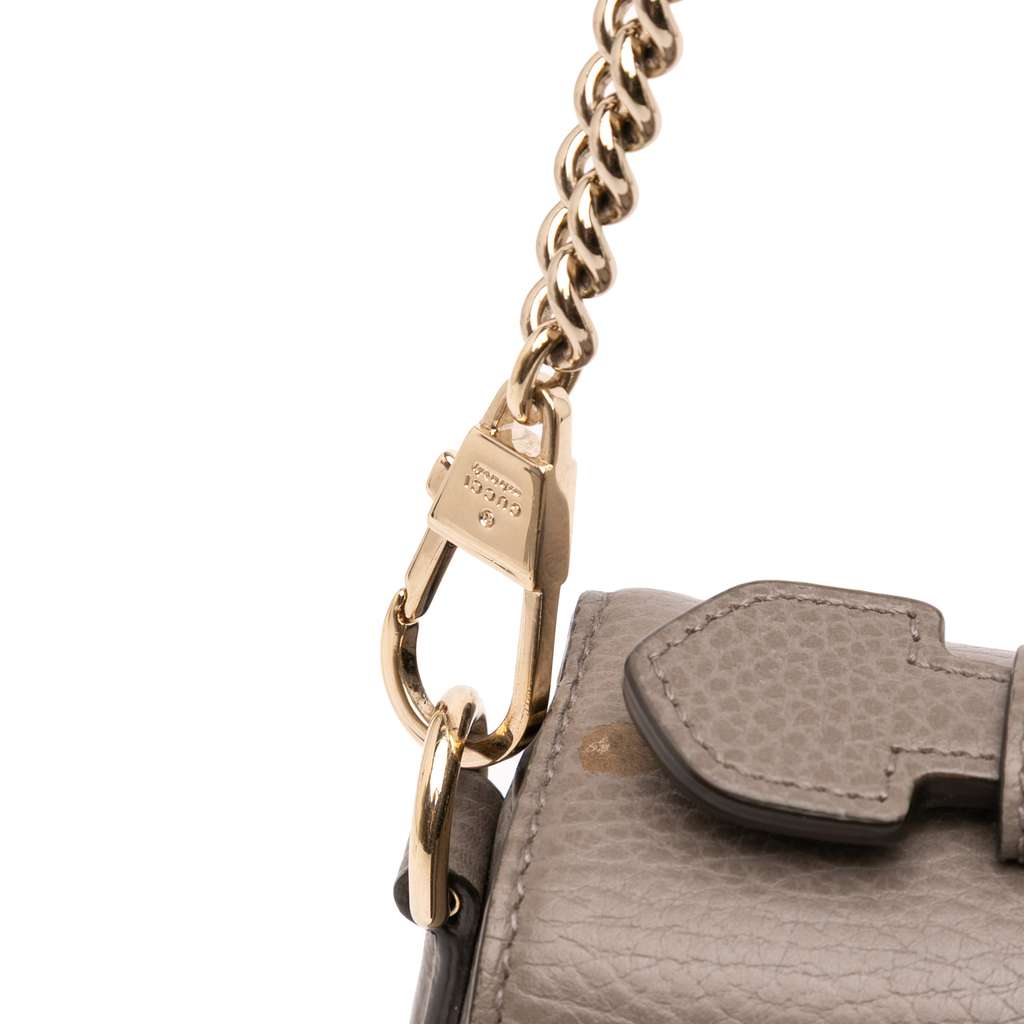 Gucci Small Dollar Calf Interlocking G Satchel - Image 12