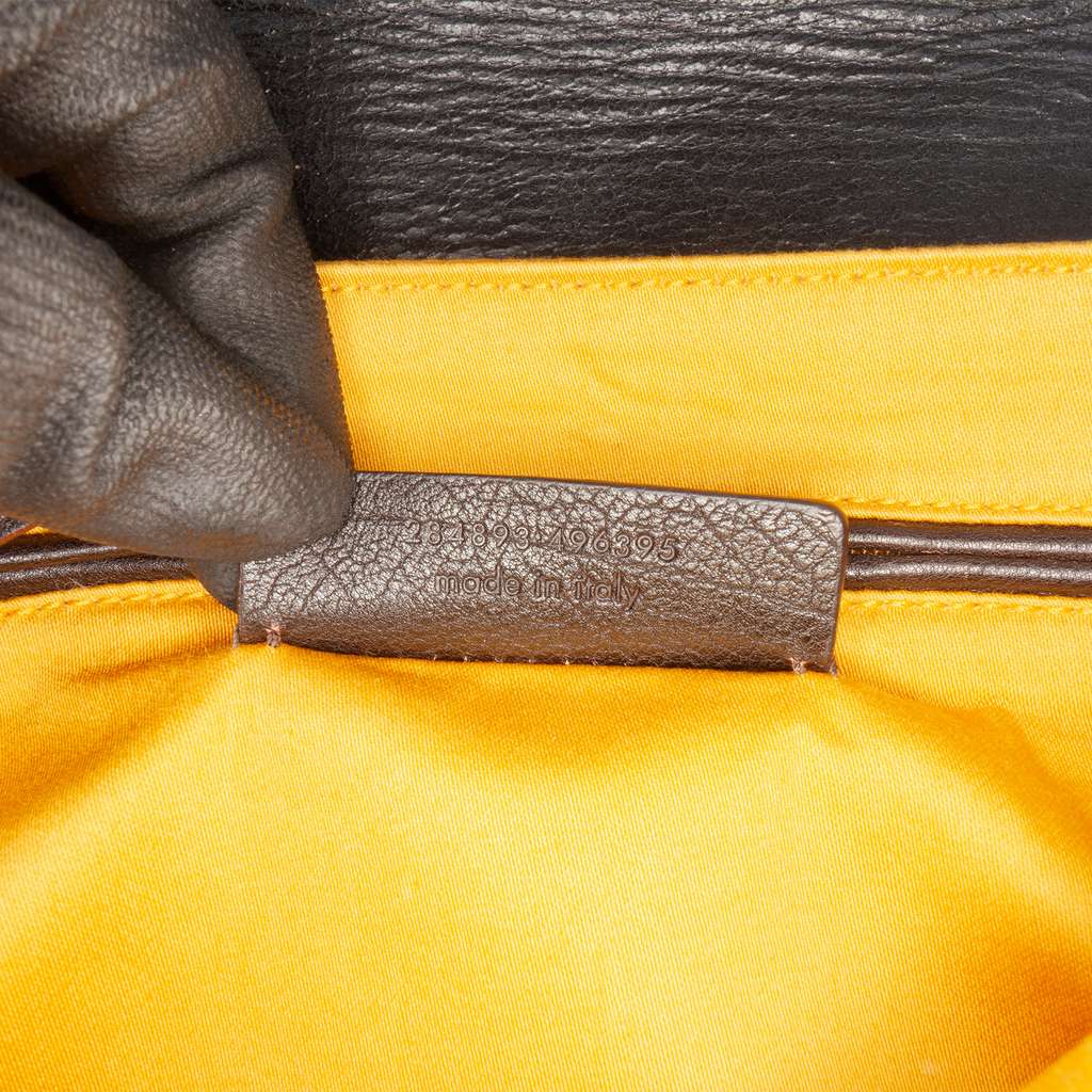 Saint Laurent Shearling Trimmed Leather Sac Dandy Crossbody - 5