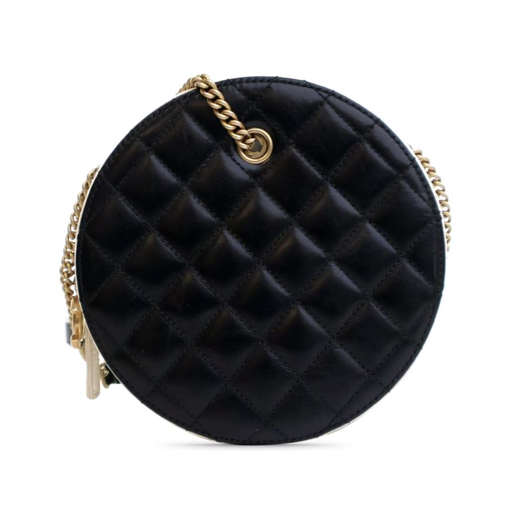 Chanel Crumpled Calfskin En Vogue Round Bag - Back view