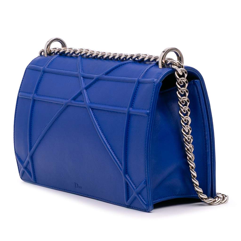 Dior Medium Lambskin Diorama Flap - Back view