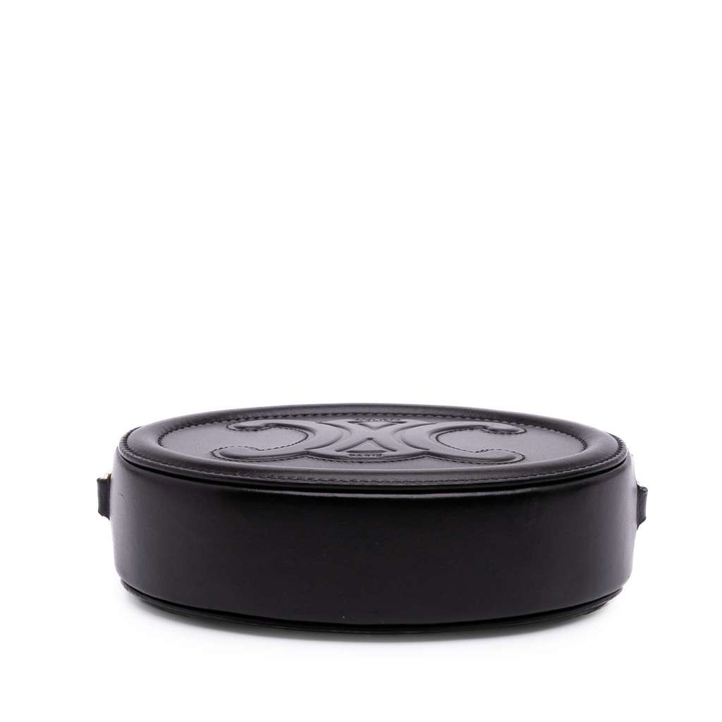 Celine Small Calfskin Cuir Triomphe Oval Crossbody - 3