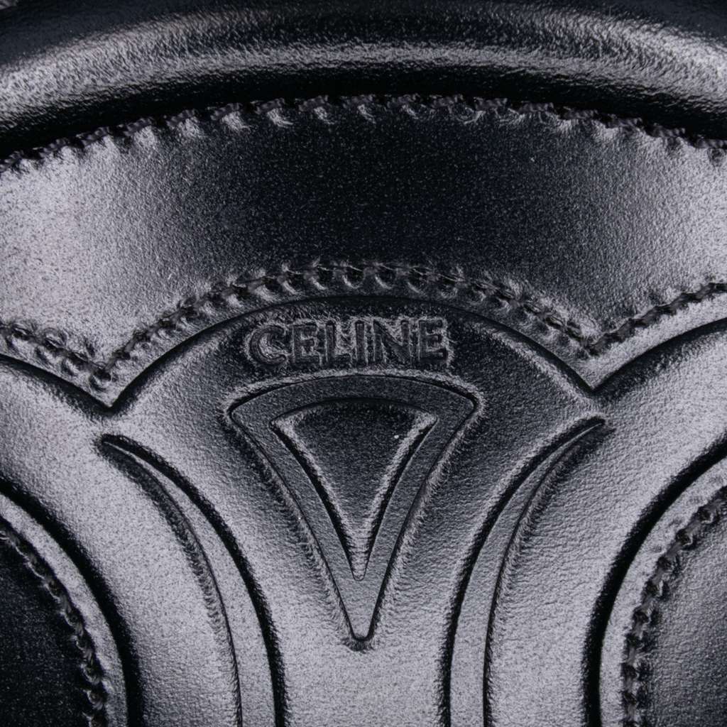 Celine Small Calfskin Cuir Triomphe Oval Crossbody - 5