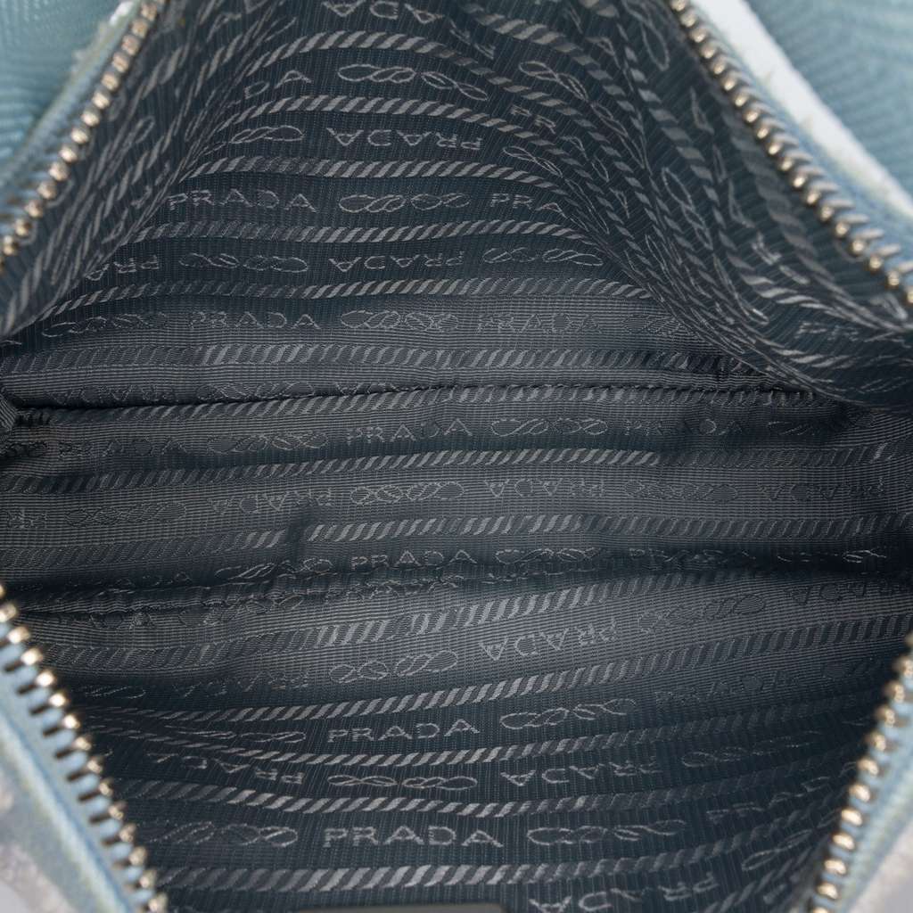 Prada Mini Embroidered Drill Re Edition 2000 Shoulder Bag - 4