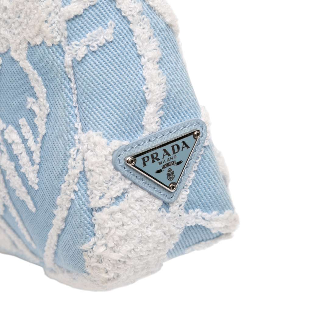 Prada Mini Embroidered Drill Re Edition 2000 Shoulder Bag - 5