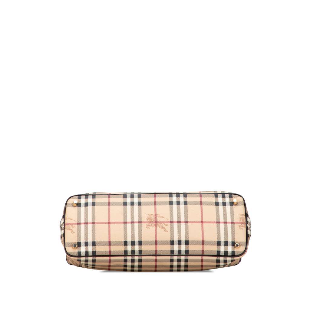 Burberry Haymarket Check Coated Canvas Tote - 3