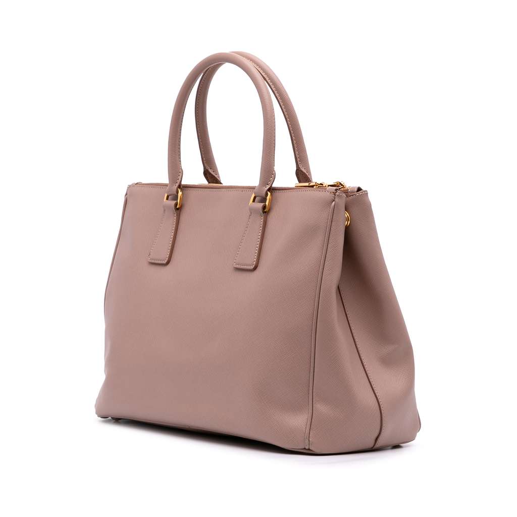 Prada Medium Saffiano Lux Galleria Double Zip Satchel - 2