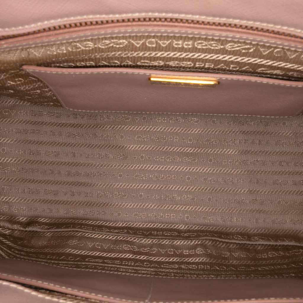 Prada Medium Saffiano Lux Galleria Double Zip Satchel - 4