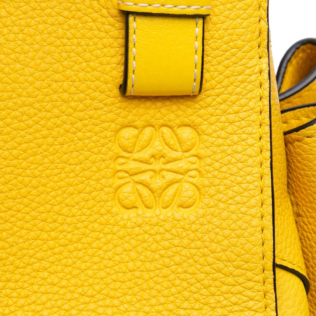 Loewe Small Grained Calfskin Drawstring Hammock Satchel - Side view