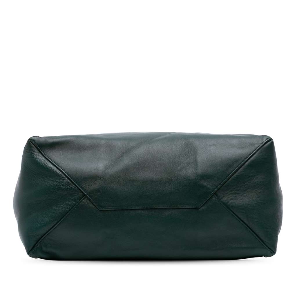 Celine Lambskin Horizontal Zipper Gusset Cabas Tote - 3