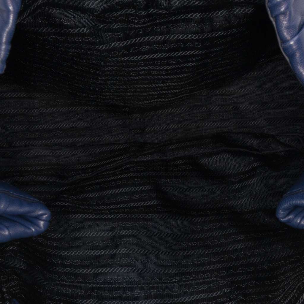 Prada Nappa Gaufre Buckle Strap Shoulder Bag - 4