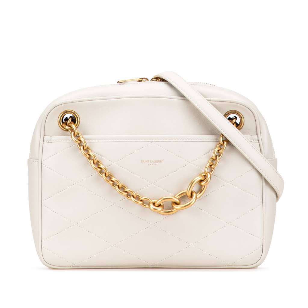 Saint Laurent Quilted Lambskin Le Maillon Chain Shoulder Bag