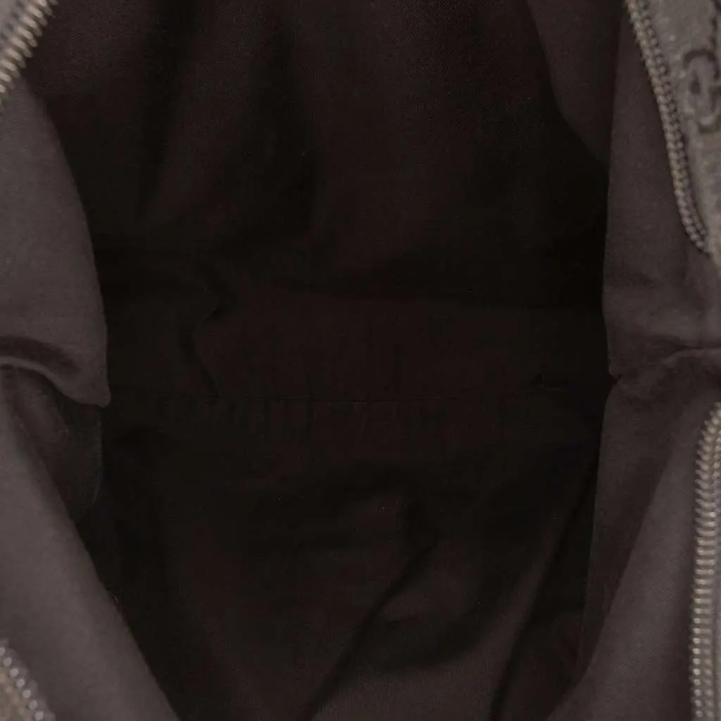 Gucci GG Canvas Web Tote Black Canvas Good - Model View