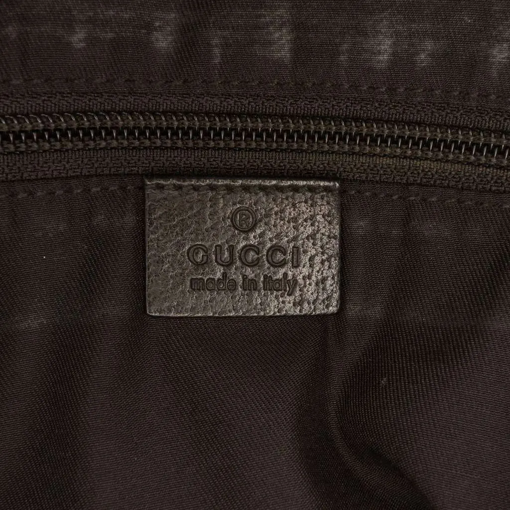 Gucci GG Canvas Web Tote Black Canvas Good - Box View