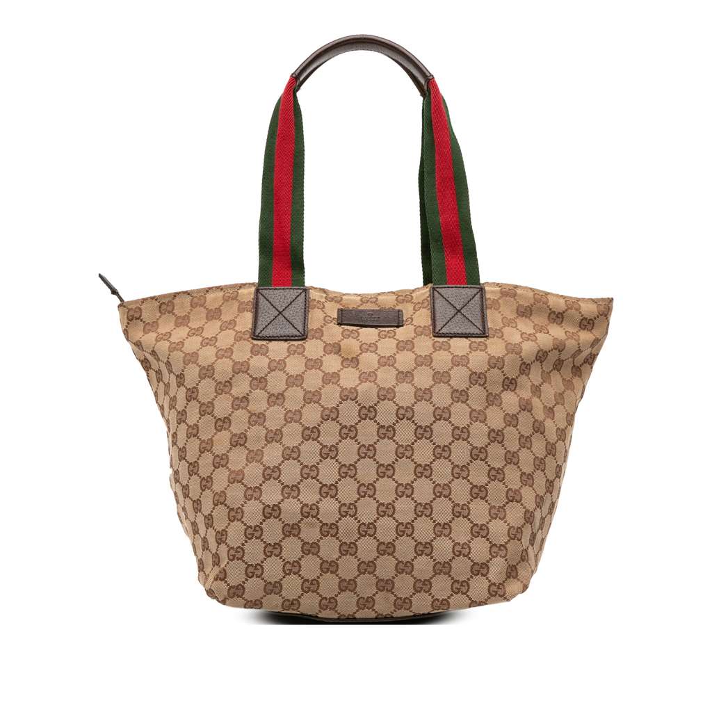 Gucci GG Canvas Web Tote
