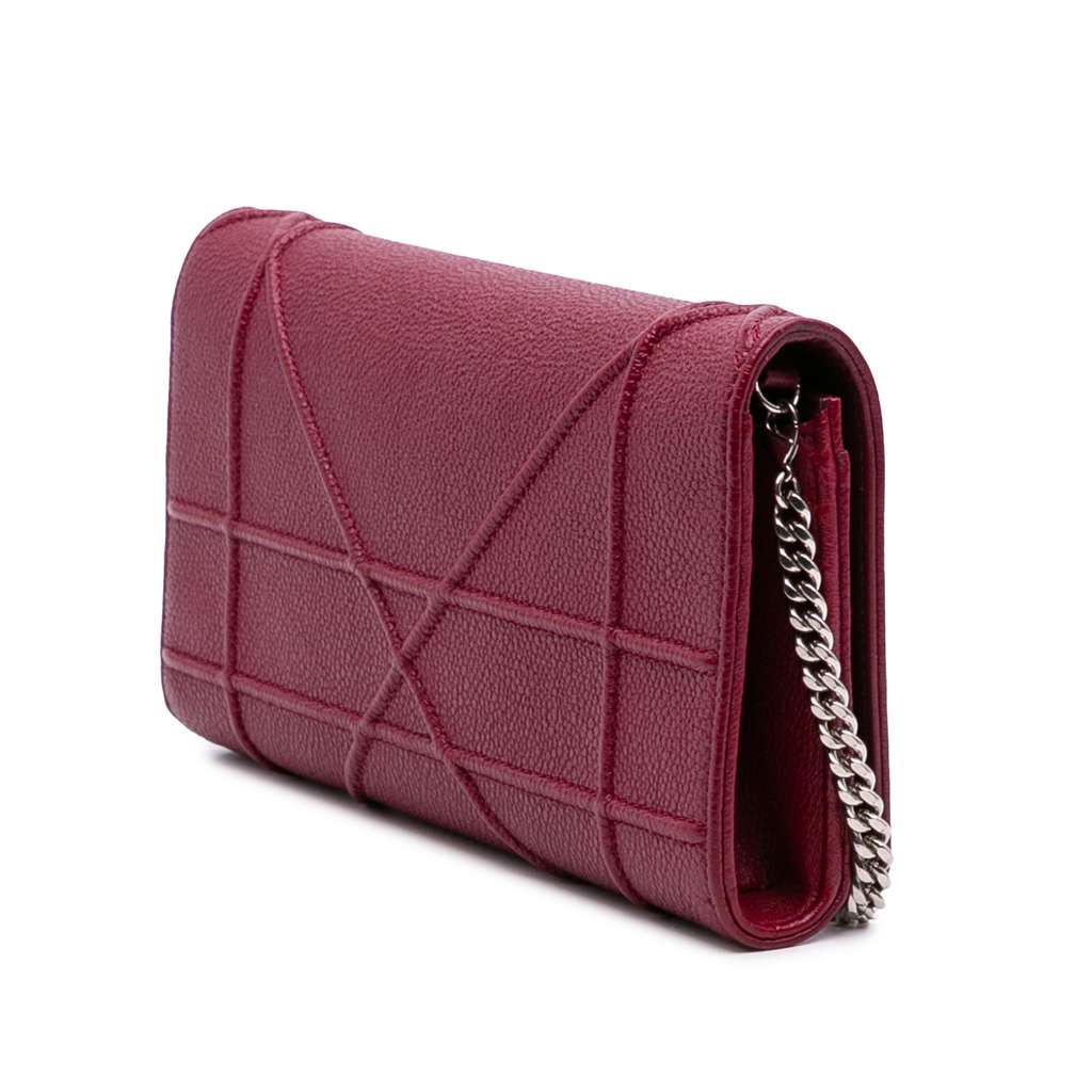 Dior Grained Calfskin Diorama Croisiere Wallet on Chain - 2