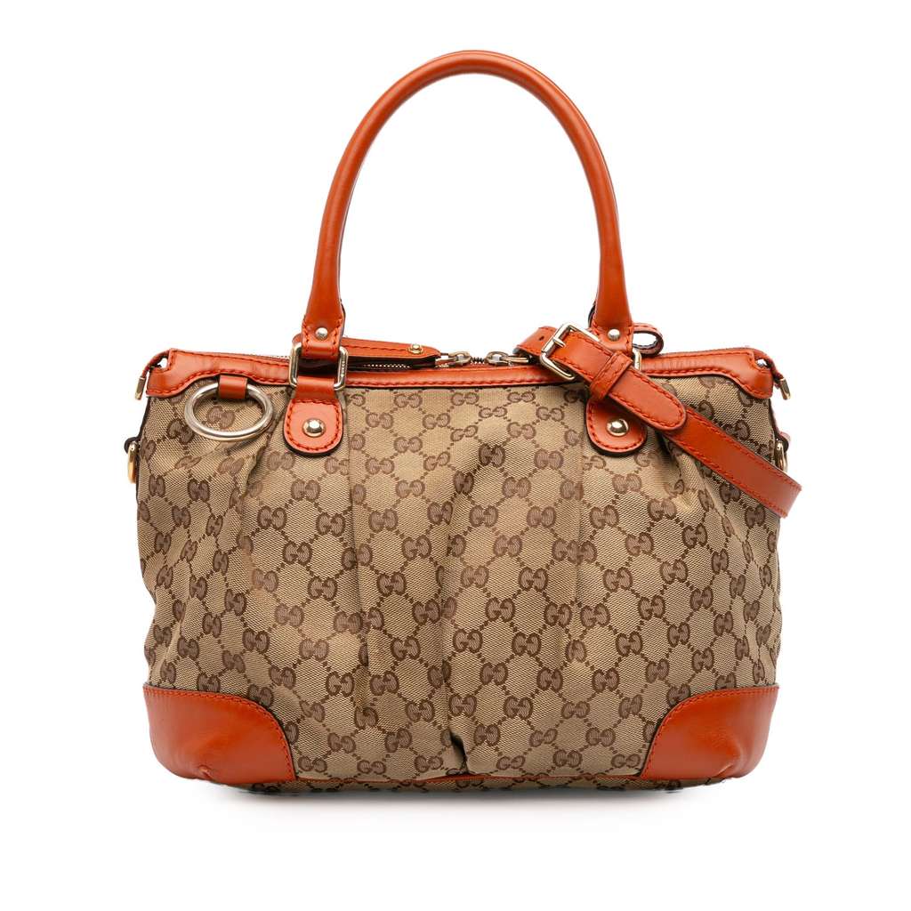 Gucci GG Canvas Sukey Satchel