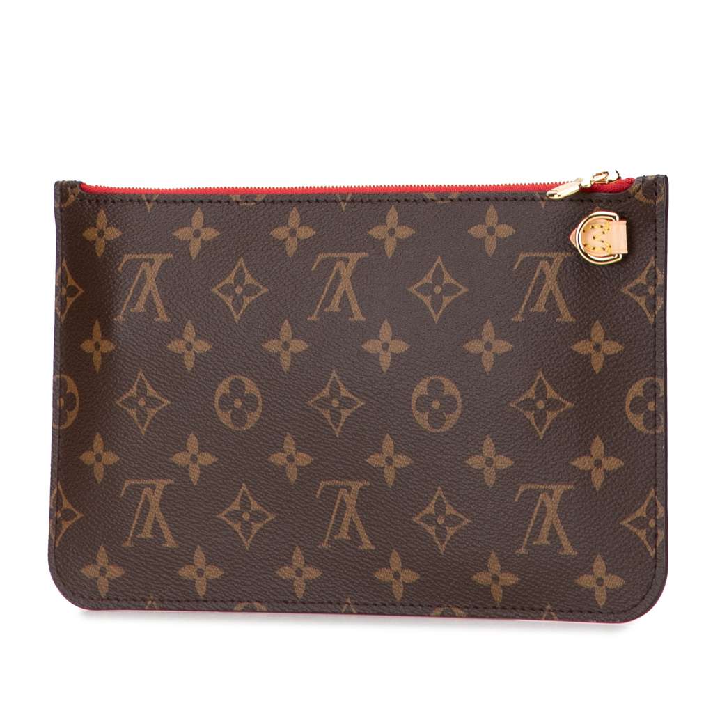 Louis Vuitton Monogram Neverfull Pouch - Back view