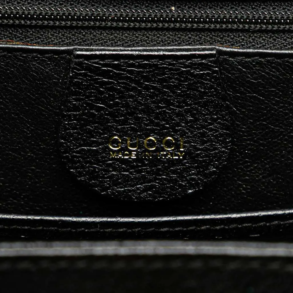 Gucci Calfskin Bamboo Night Black Leather Good - Box View