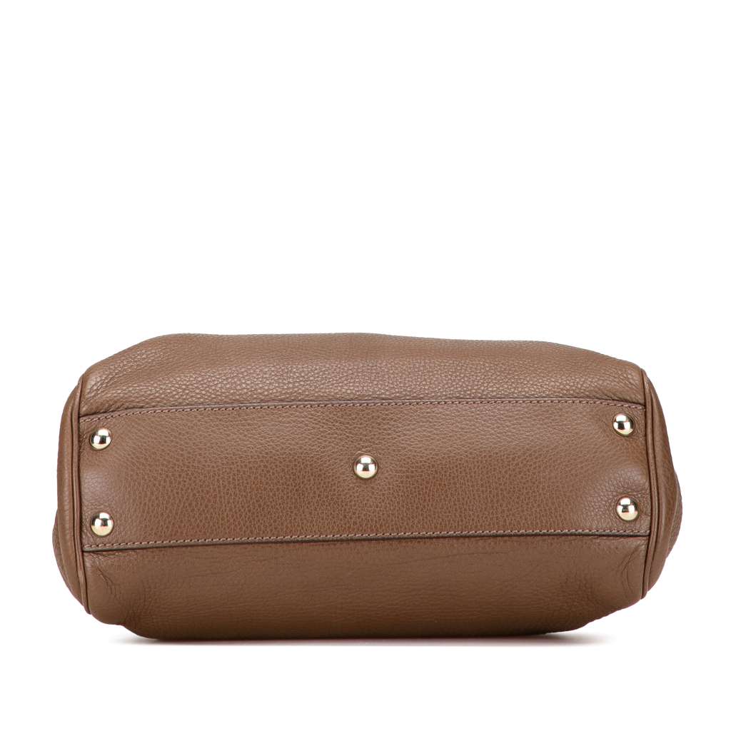 Gucci Small Calfskin Bamboo Shopper Satchel - Image 6