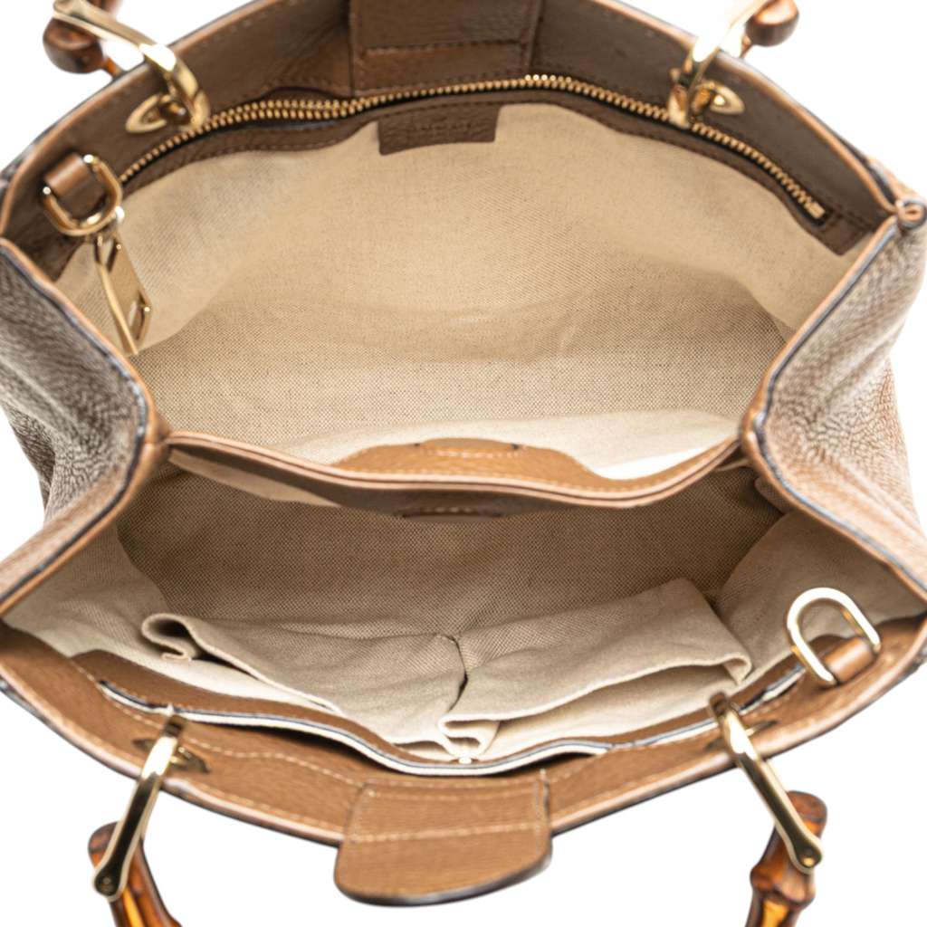 Gucci Small Calfskin Bamboo Shopper Satchel - 4