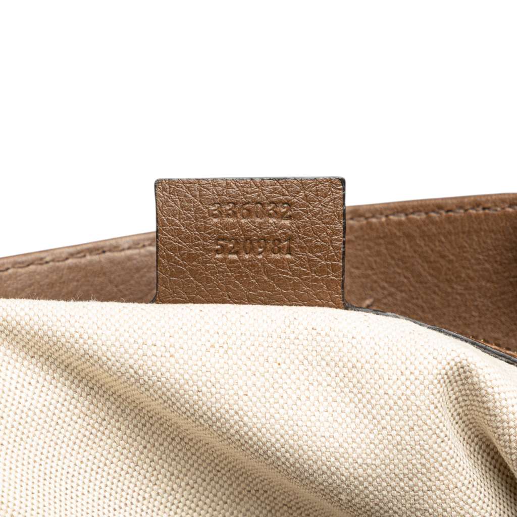 Gucci Small Calfskin Bamboo Shopper Satchel - Detail 1