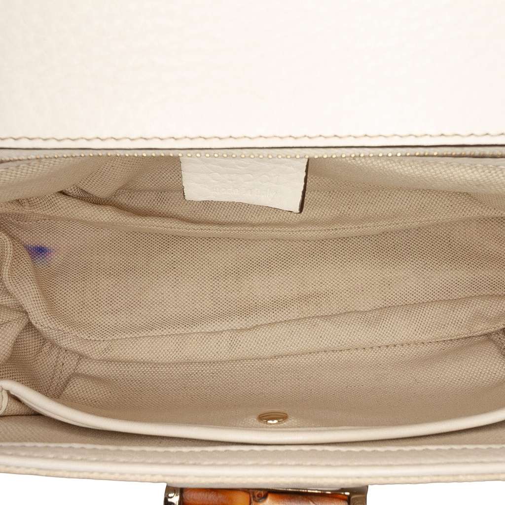Gucci Medium GG Canvas New Bamboo Satchel - 4