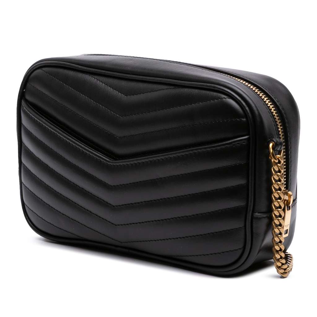 Saint Laurent Mini Matelasse Calfskin Monogram Lou Camera Bag - 2