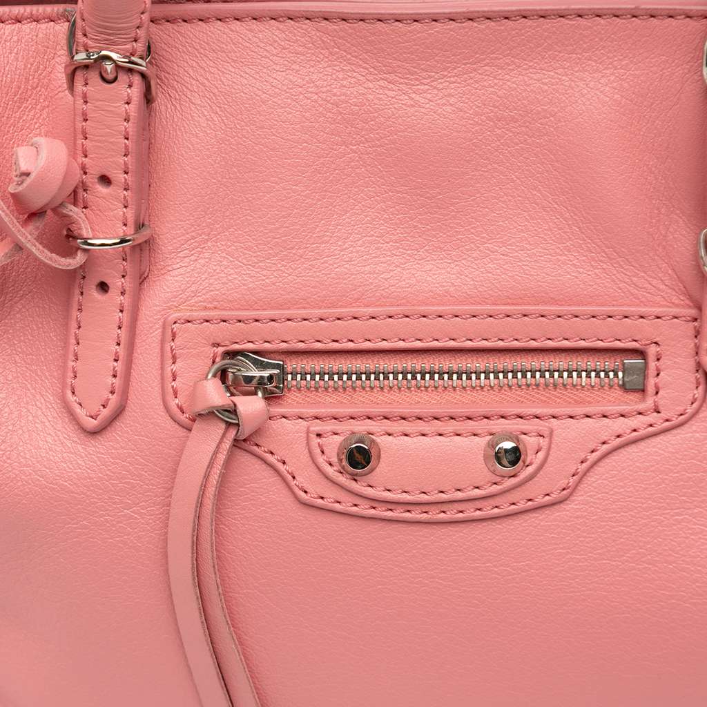 Balenciaga Mini Leather Papier A4 Zip Around Tote - Detail 1