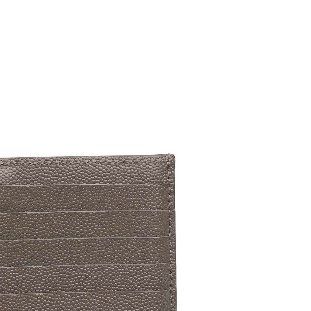 Saint Laurent Grain De Poudre Chevron Monogram Fragments Zippered Card Case - Image 11