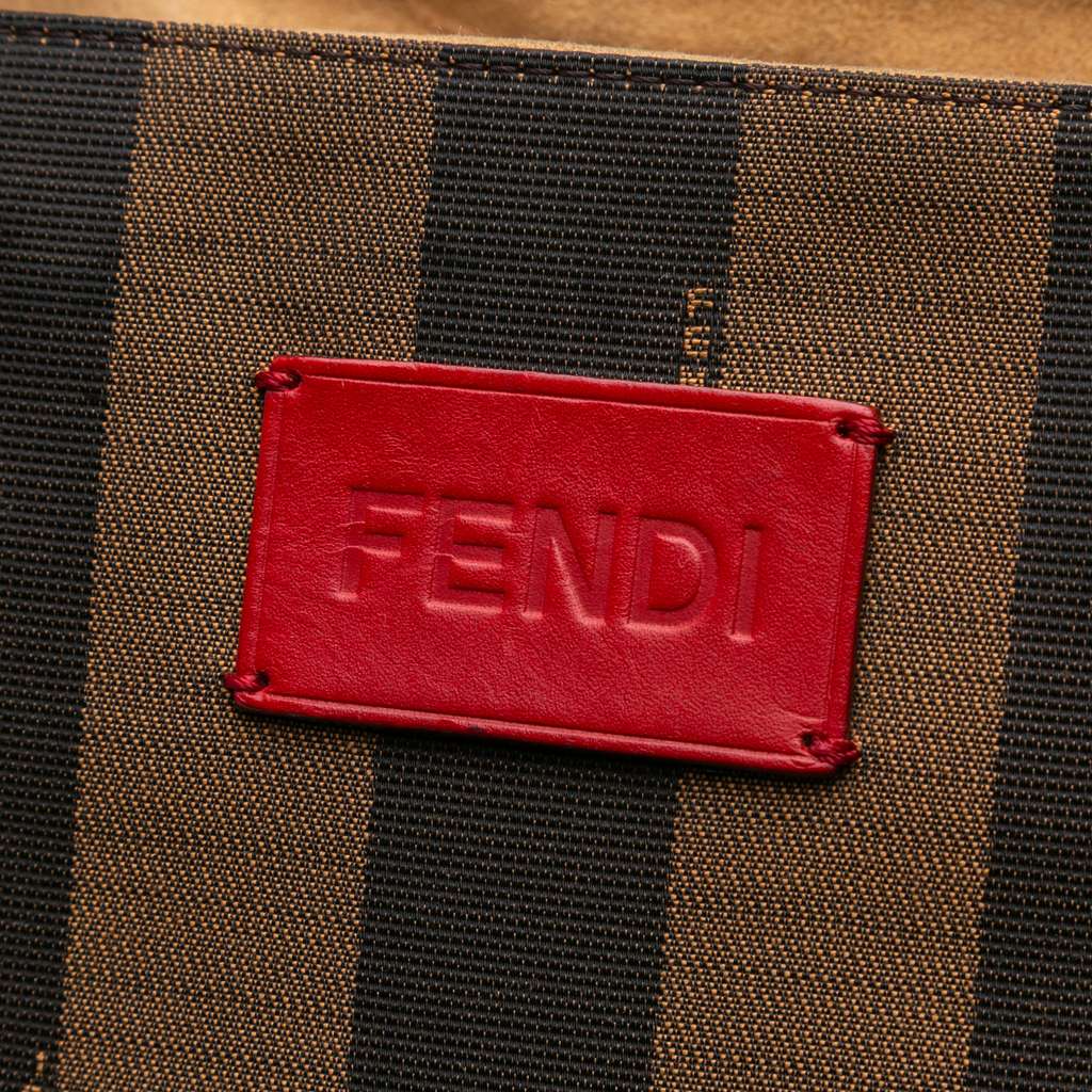 Fendi Medium Pequin Canvas Roll Tote - Side view