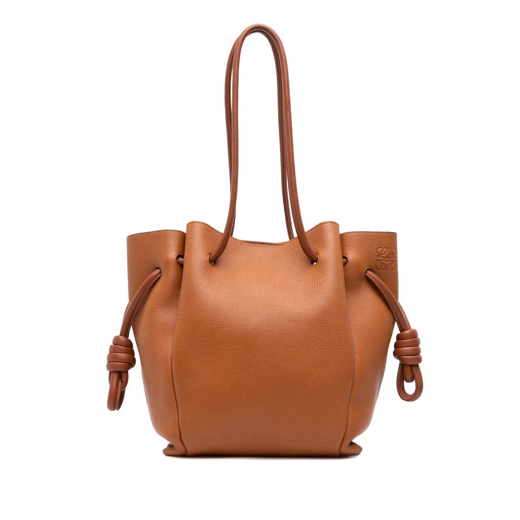 Loewe Small Leather Flamenco Knot Tote