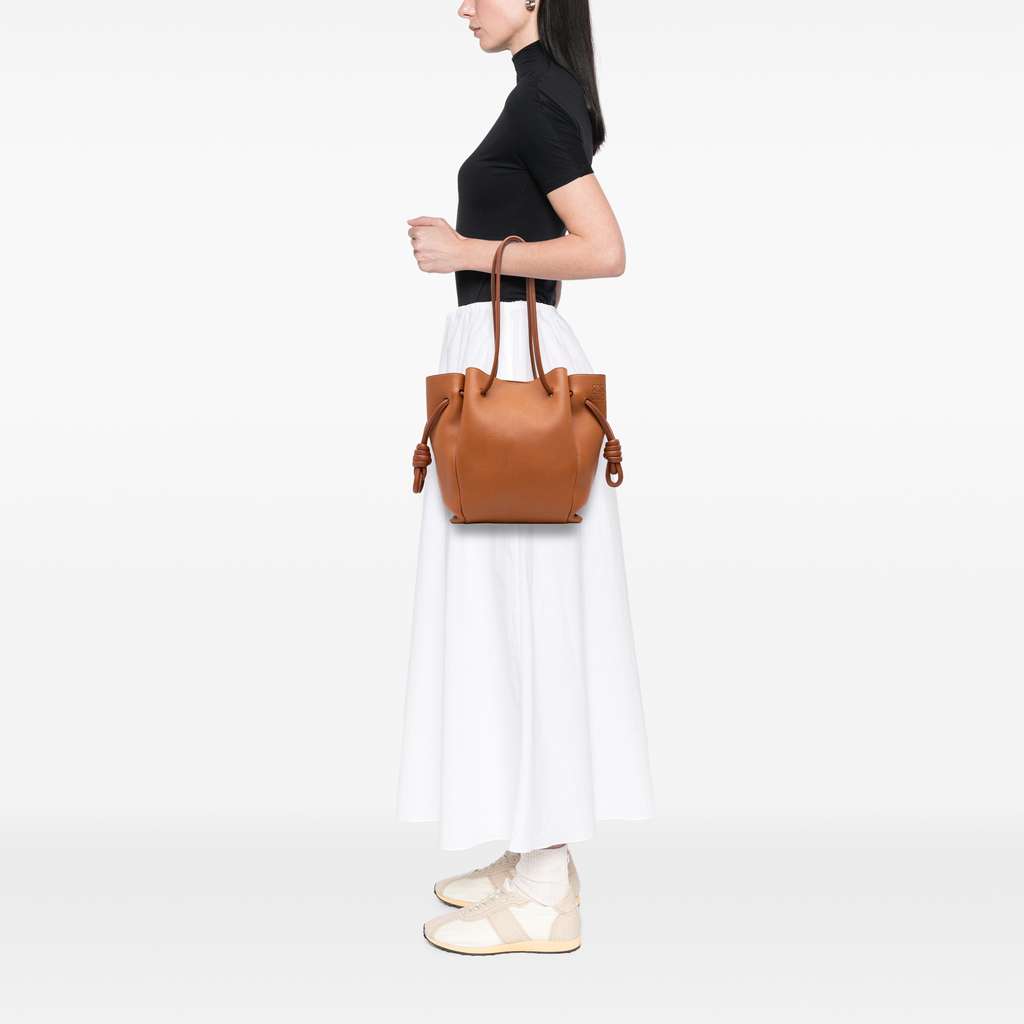 Loewe Small Leather Flamenco Knot Tote - Image 11