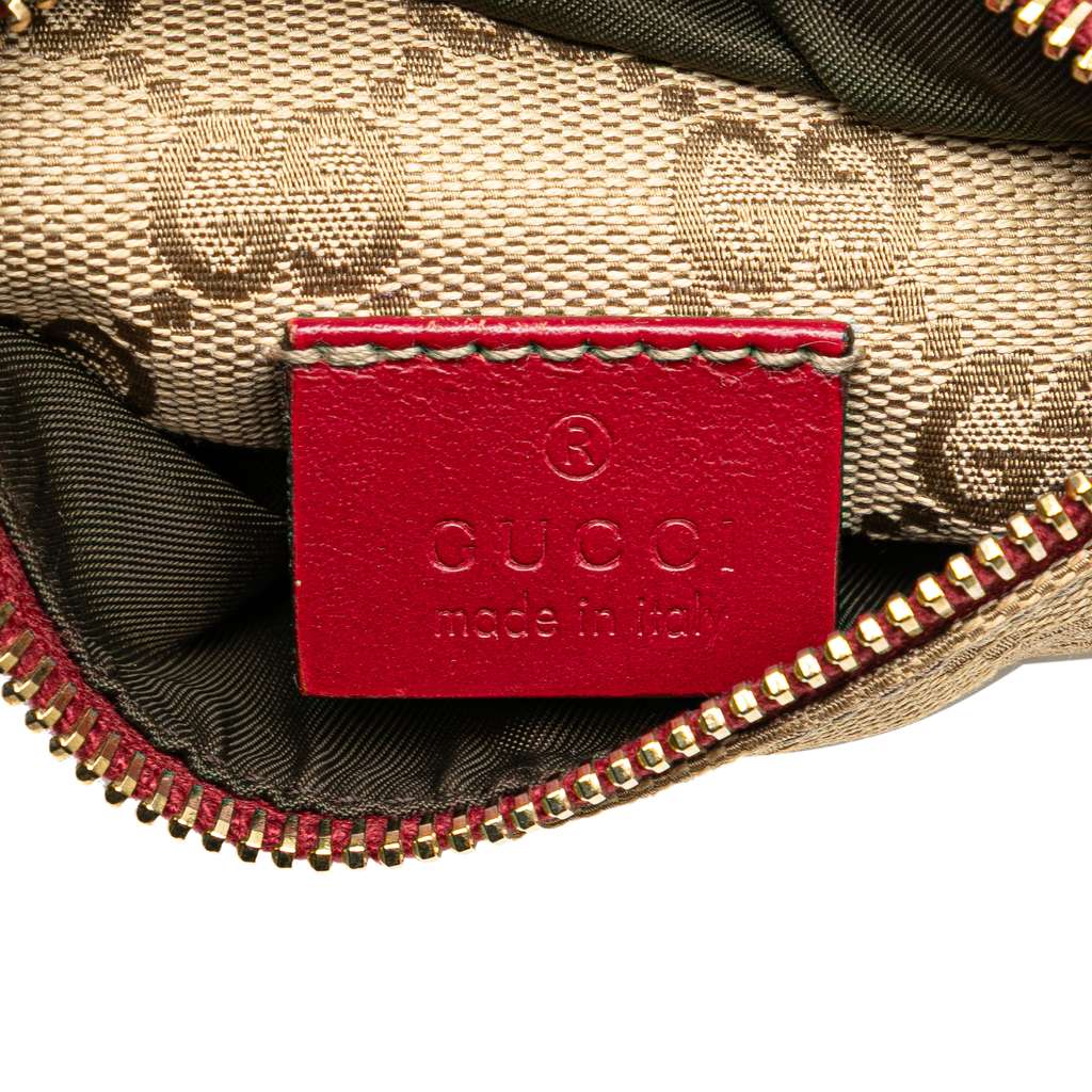 Gucci GG Canvas Web Double Pocket Belt Bag - Side view